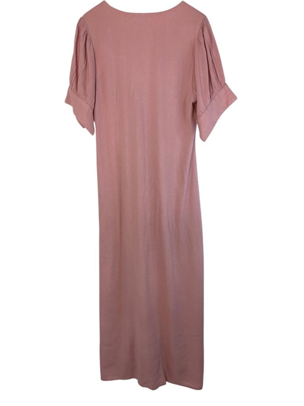 NWT Free People Mauve Free-est Midi Dress XL Tie Front Button Down - Picture 6 of 11